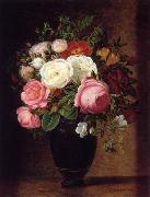 unknow artist Floral, beautiful classical still life of flowers.039 oil on canvas